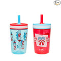 Zak Designs Dr. Seuss Kelso Toddler Cups For Travel or At Home, 15oz 2-Pack Durable Plastic Sippy Cups With Leak-Proof Design is Perfect for Kids (The Cat in the Hat) by ZakDesigns