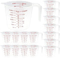 16 Pcs 2 Cup Capacity Plastic Measuring Cup, 16 Oz/500 ml Clear Graduated by Unknown