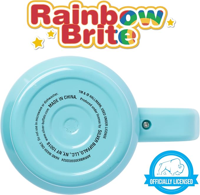 Silver Buffalo Rainbow Brite and Twink Sparkle Double Walled Stainless Steel Tumbler with Handle and Straw, Fits in Standard Cup Holder, 40 Ounces - Image 7