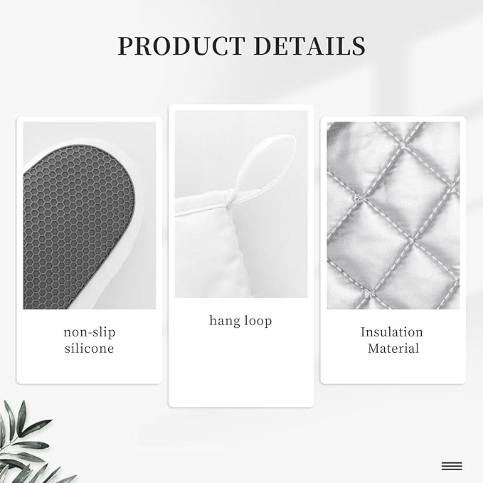 Tropical Fruit Oranges Silicone Oven Mitts Pan Mats Set of 2, Heat Resistant - Image 5