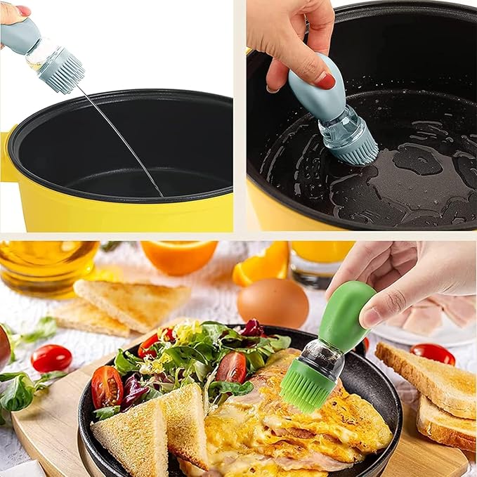 Oil Dispenser Bottle with Silicone Brush, 3 Pack 180ML 2 in 1 Silicone Dropper - Image 6