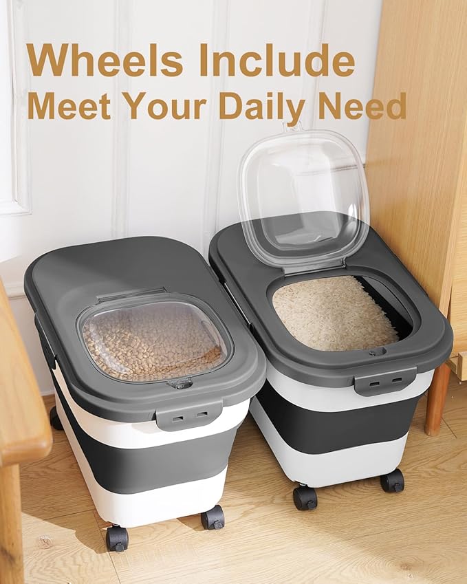 20-30 Lbs Rice Storage Container, Collapsible Food Storage Containers - Image 5