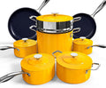 Nuwave Lux 13pc Forged Lightweight Cookware Set PFAS Free, Healthy G10 Duralon by NuWave