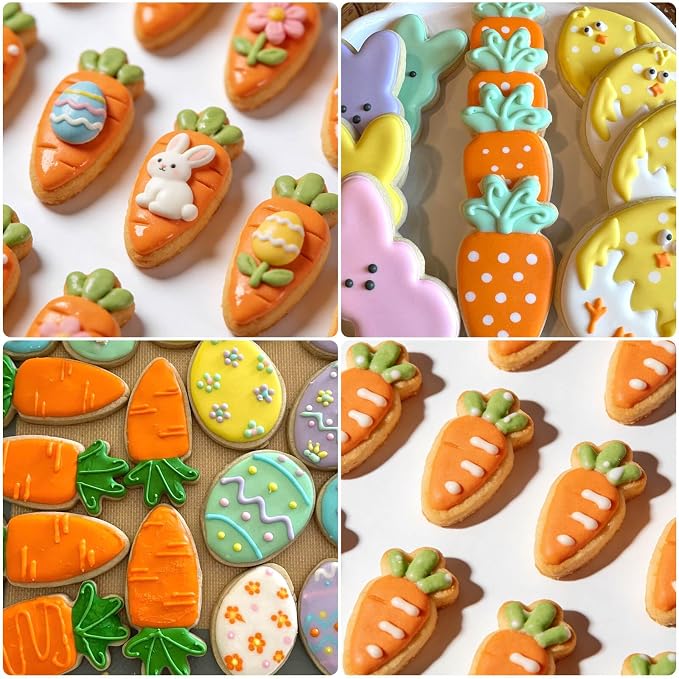 AIERSA Mini Carrot Cookie Cutter, Small Easter Cookie Cutters, 1.2 Inch Tiny - Image 4