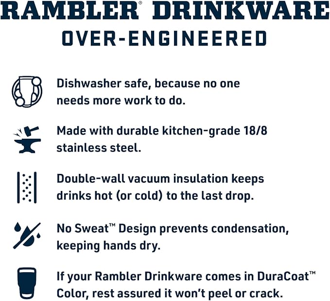 YETI Rambler 20 oz Stainless Steel Vacuum Insulated Tumbler w/MagSlider Lid - Image 4