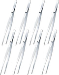 Yaomiao 8 Packs 8 Inch Bar Tweezers Silver Cocktail Tongs Long Garnish Tweezers by Yaomiao