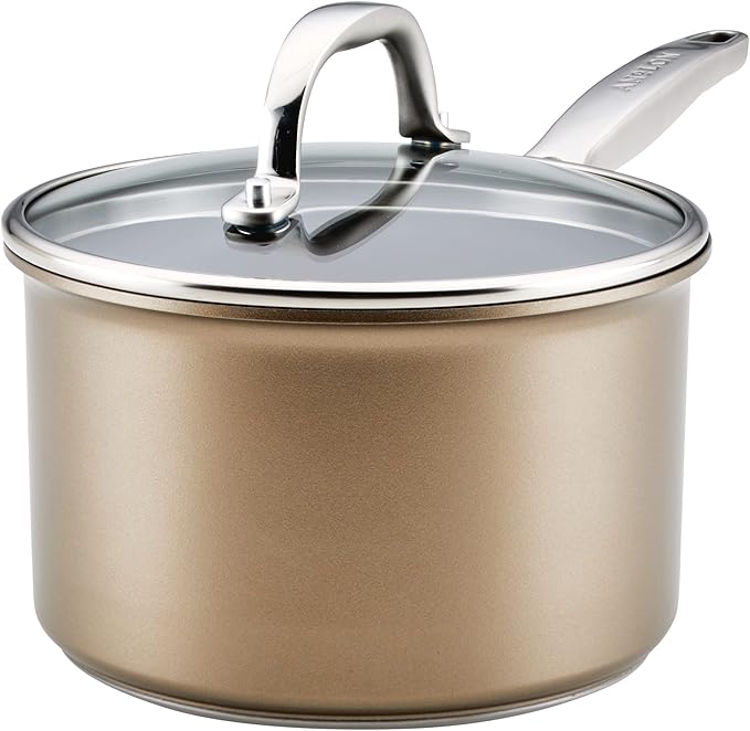 Anolon Ascend Hard Anodized Nonstick Sauce Pan/Saucepan and Lid by Anolon