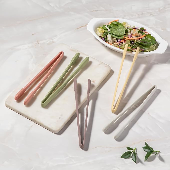 carrotez Silicone Cooking Kitchen Tongs, Non-Scratch Serving Tongs 9.25 Inches - Image 5