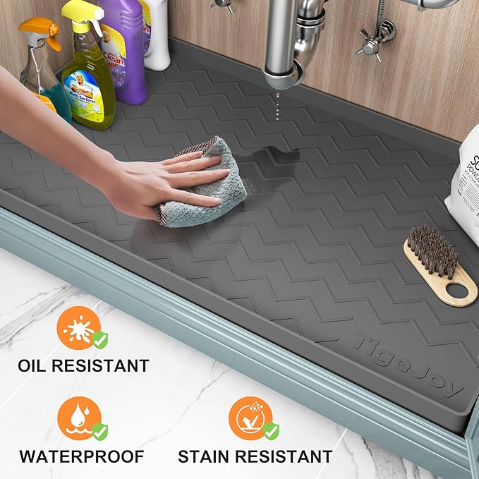 TigeJoy 22" x 19" Under Sink Mats - Image 2