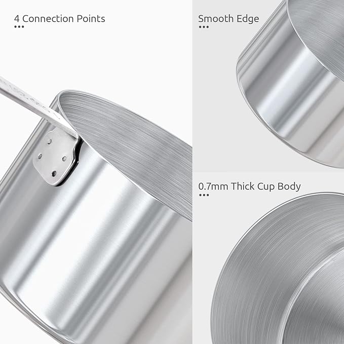 Measuring Cups : U-Taste 18/8 Stainless Steel Measuring Cups and Spoons Set of - Image 6