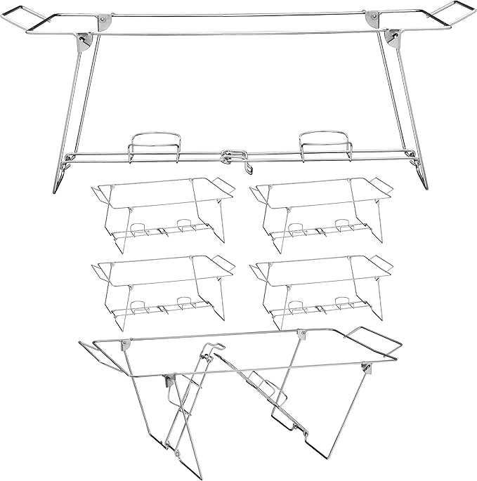 MAXYGIFT Foldable Chafing Wire Rack Buffet Stand by MAXYGIFT