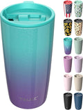 TILUCK 20 oz Insulated Tumbler with BPA-Free Lid, Stainless Steel Vacuum Travel Coffee Mug, Double Wall Coffee Tumbler（20oz，GlitterBluePurple） by TILUCKBringsGoodLuck