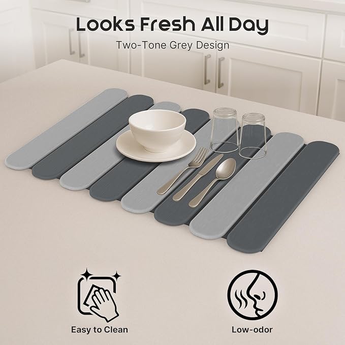ArtyCozy Large Stone Dish Drying Mats - Image 5
