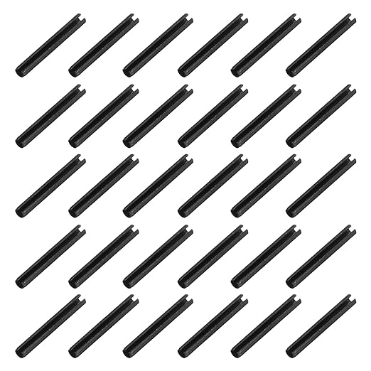 MECCANIXITY 120Pcs Slotted Split Roll Pins 3/50 Inch Dia. 1/2 Inch Length Steel by MECCANIXITY