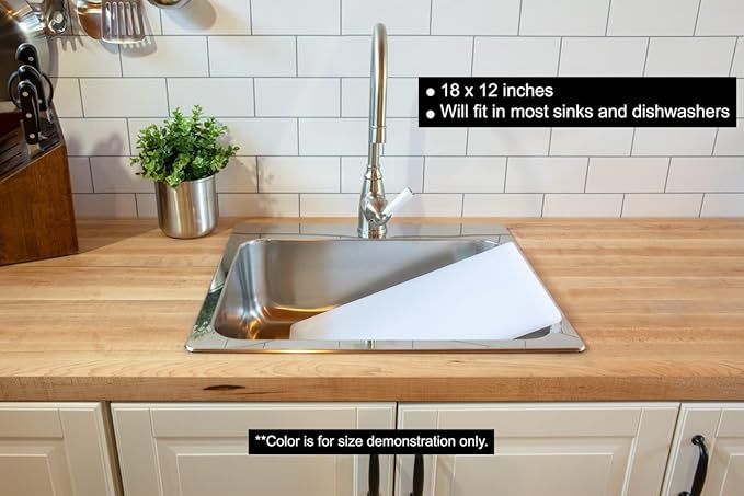 18 x 12 Large Blue Plastic Cutting Board - Image 5