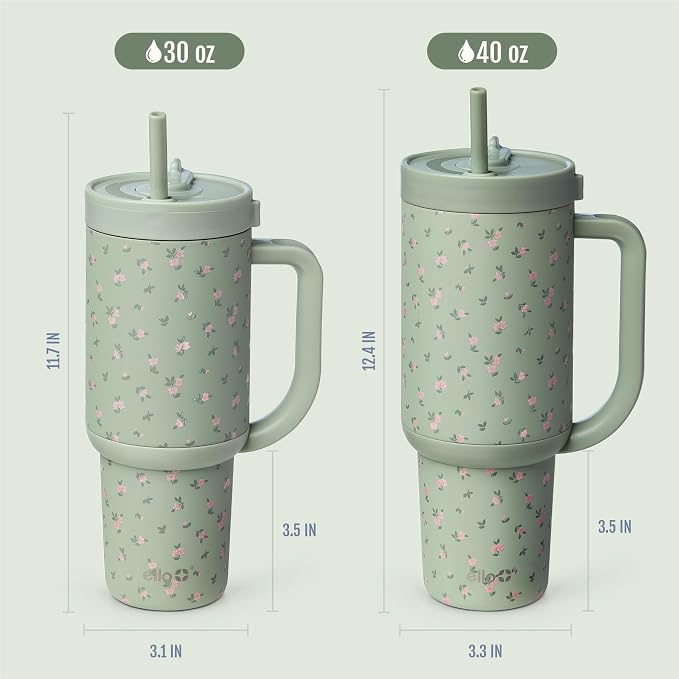 Ello Oasis 30oz Stainless Steel Tumbler - Full Bloom - Image 8