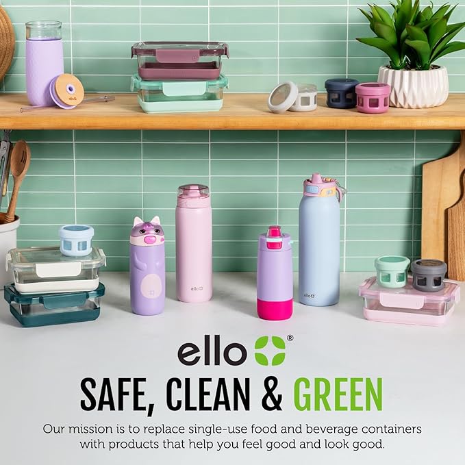 Ello Duraglass 3.4 Cup Meal Prep Sets 10Pc, 5 Pack Set- Glass Food Storage - Image 8