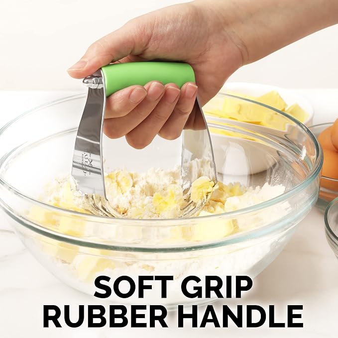 Professional Dough Blender, Pastry Cutter Stainless Steel, Heavy Duty Pastry - Image 4