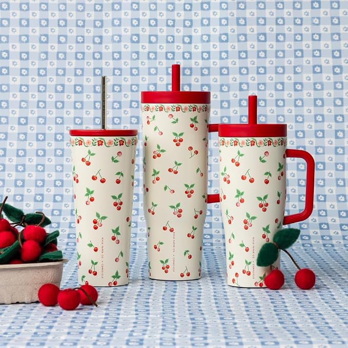Corkcicle Cruiser - 40oz Rifle Paper - Cherries - Image 4