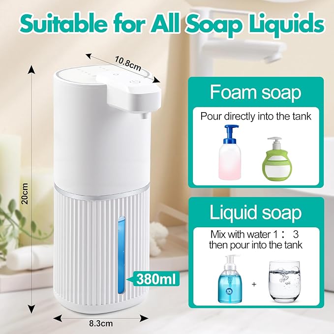 Automatic Soap Dispenser, Foaming Soap Dispenser Touchless - Image 5