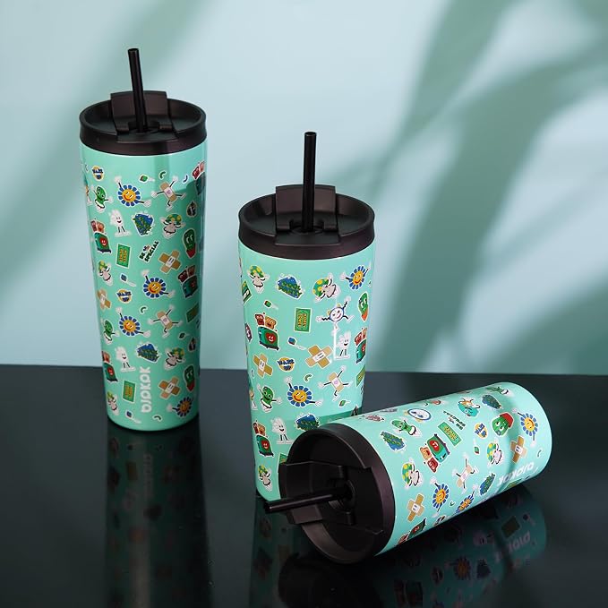 BJPKPK 30oz Tumbler With lid And Straw Stainless Steel Travel Coffee Mug Insulated Tumblers Cups,Hawaii Fruits Purple - Image 6