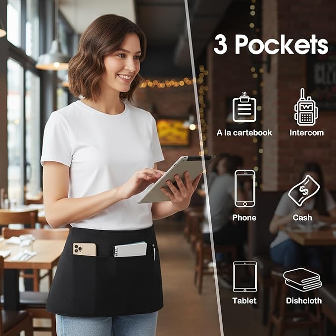 BOHARERS 3 Pack Server Aprons - Image 3
