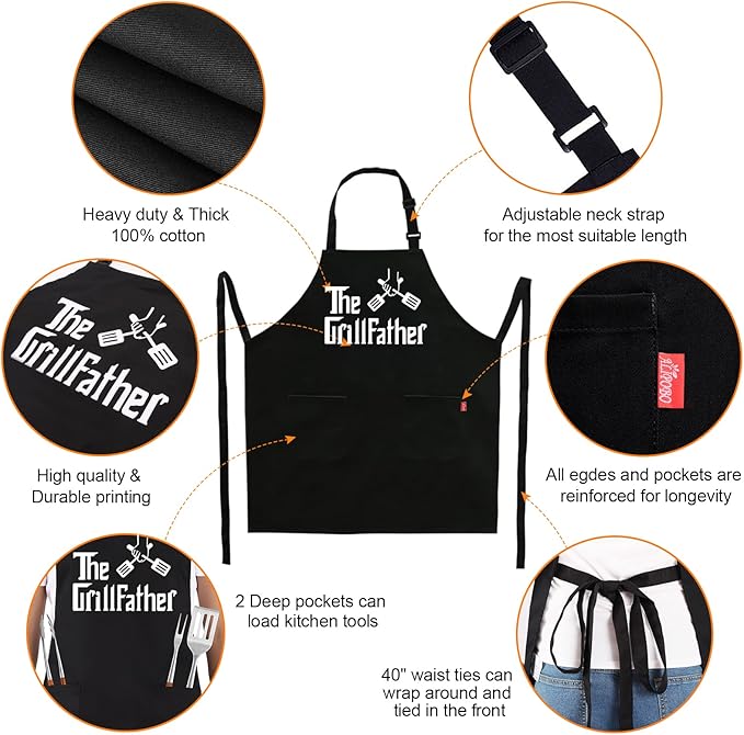 Grill Aprons for Men Dad - Image 2