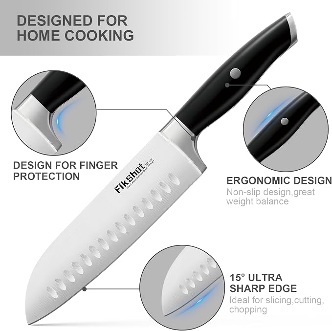 Fikshot Knife Set – German Stainless Steel, Ultra-Sharp, 14-Piece - Image 3