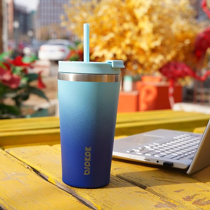 BJPKPK 26oz Tumbler With lid And Straw Stainless Steel Travel Coffee Mug Insulated Tumblers Cups,Laguna - Image 6