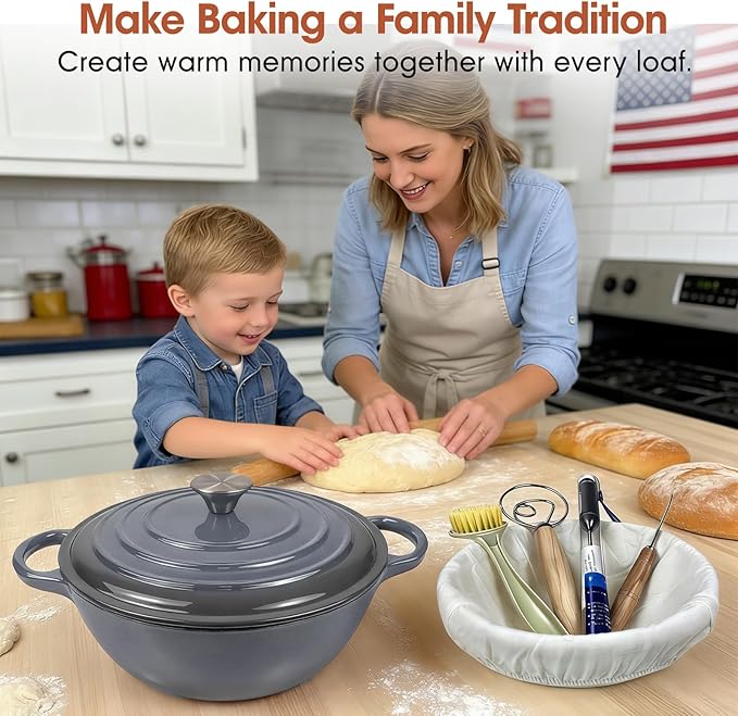 5QT Enameled Cast Iron Dutch Oven - Image 8