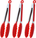 HINMAY Silicone Cooking Tongs 9-Inch Serving Tongs by HINMAY