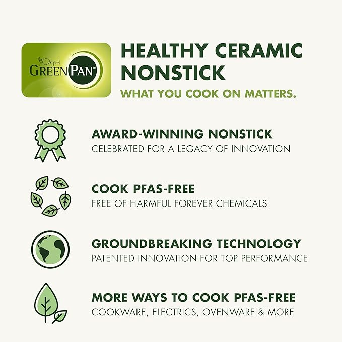 GreenPan Swift Healthy Ceramic Nonstick, Stainless Steel Handles, Dishwasher - Image 8