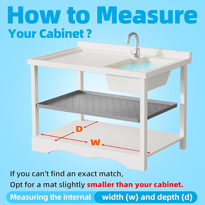 Winisok Silicone Under Sink Mat 28" x 22", kitchen Essentials and Gadgets - Image 6