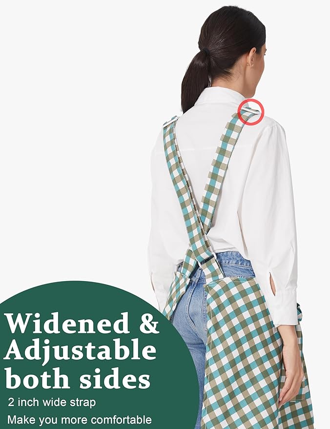 Cozy Adjustable Cross Back Aprons - Image 4