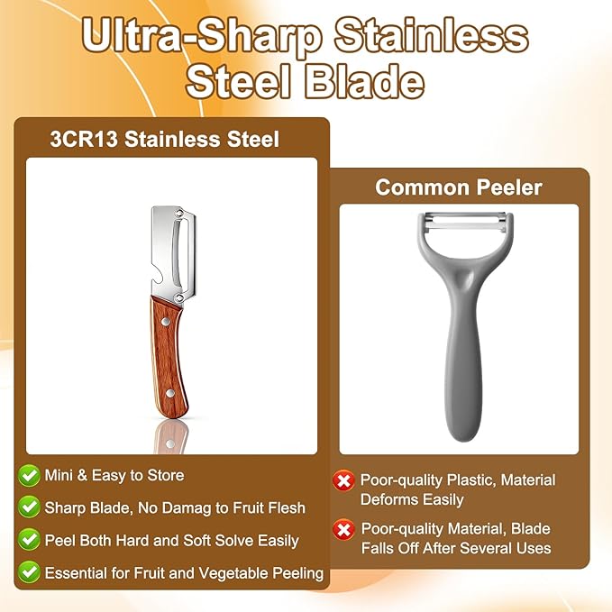 2PCS Multi Functional Premium Vegetable Peeler - Image 5