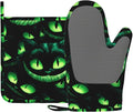 Halloween Ghost Face Heat-Resistant Oven Mitts and Pot Holder Smile Face by Unknown