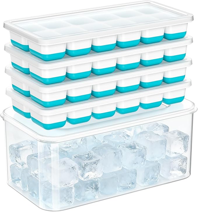 NFK Ice Cube Tray with Lid & Bin by Cusbus