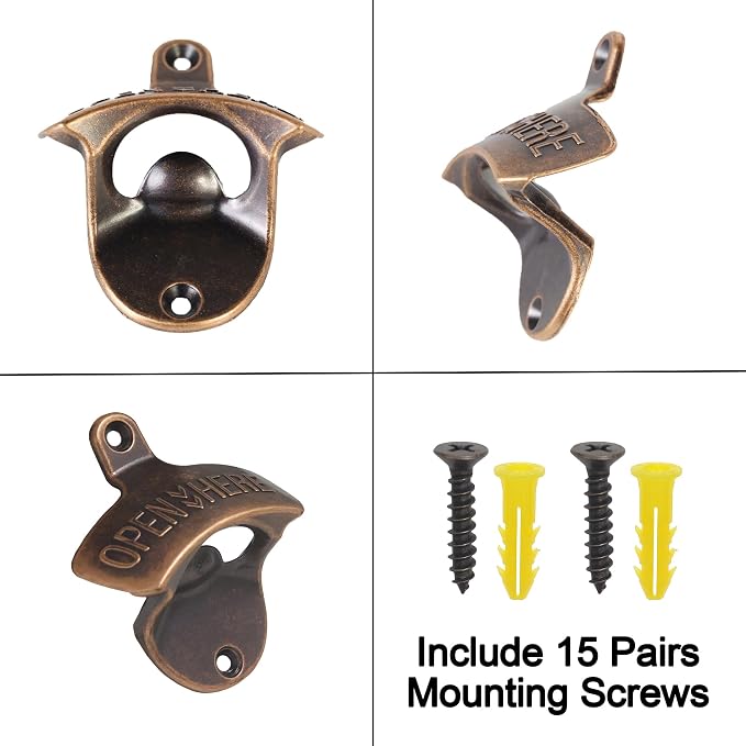Retro Bottle Cap Opener Mountable - Image 5