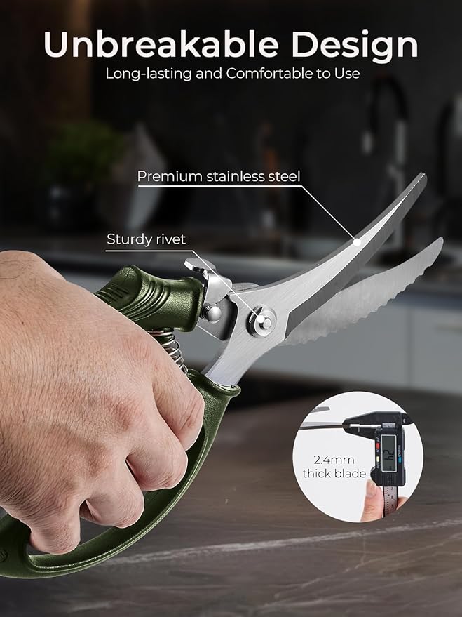Poultry Shears, Heavy Duty Kitchen Shears - Image 7