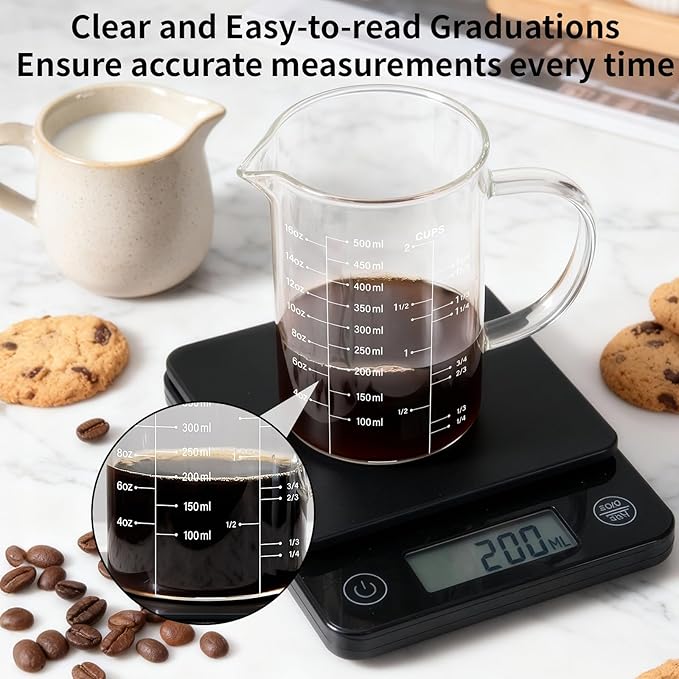 77L Glass Measuring Cup, High Borosilicate Glass Measuring Cup - Image 3