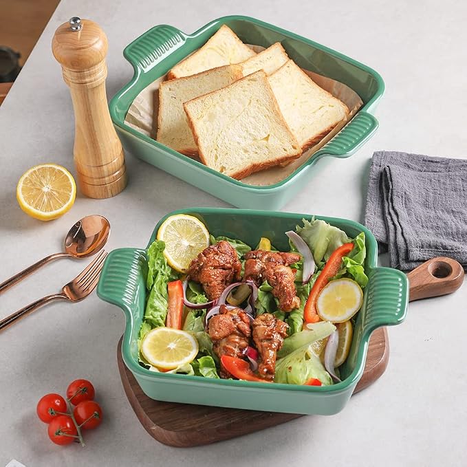 Sweejar Ceramic Baking Dish, 9 x 9 Cake Baking Pan - Image 3
