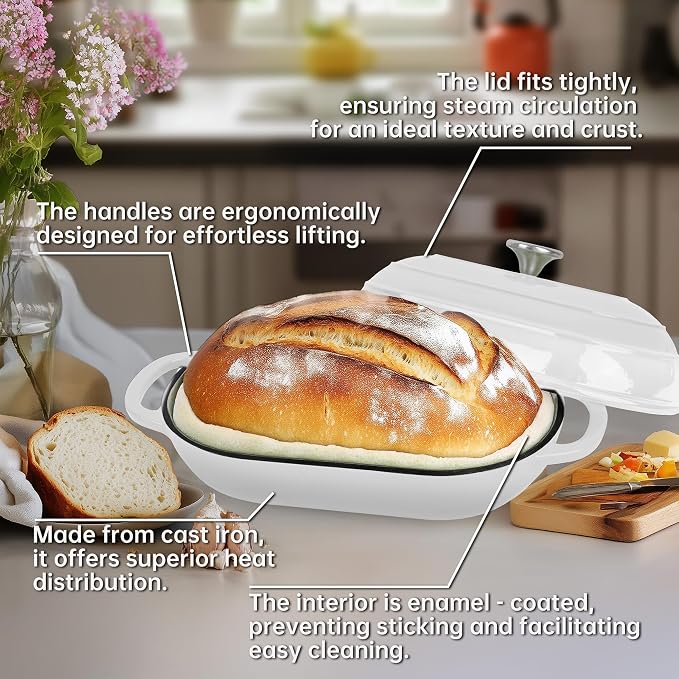 Premium Enameled Cast Iron Dutch Oven - Image 6
