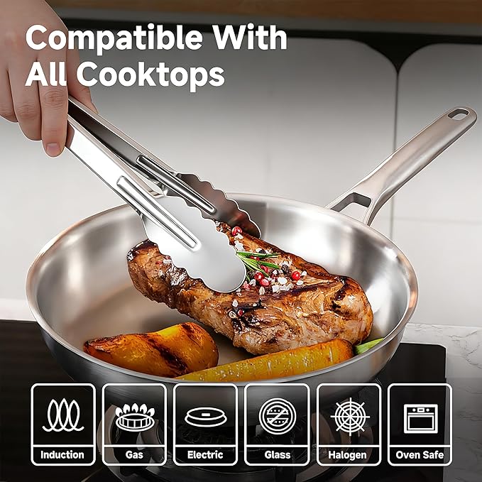 12 Inch Stainless Steel Pan - Image 4