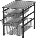 Simple Houseware Stackable 3 Tier Sliding Basket Organizer Drawer by SimpleHouseware