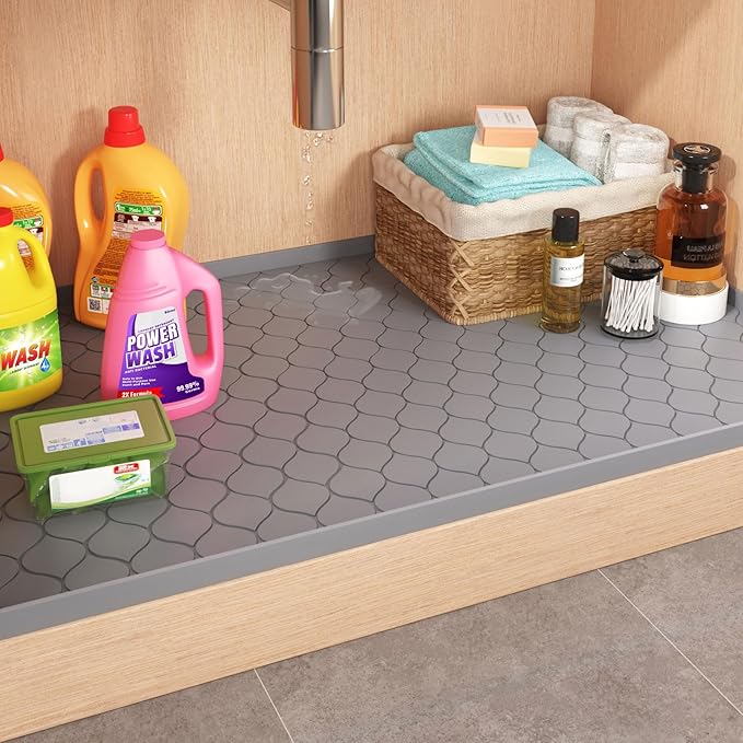 Winisok Silicone Under Sink Mat 37" x 19", kitchen Essentials and Gadgets - Image 7