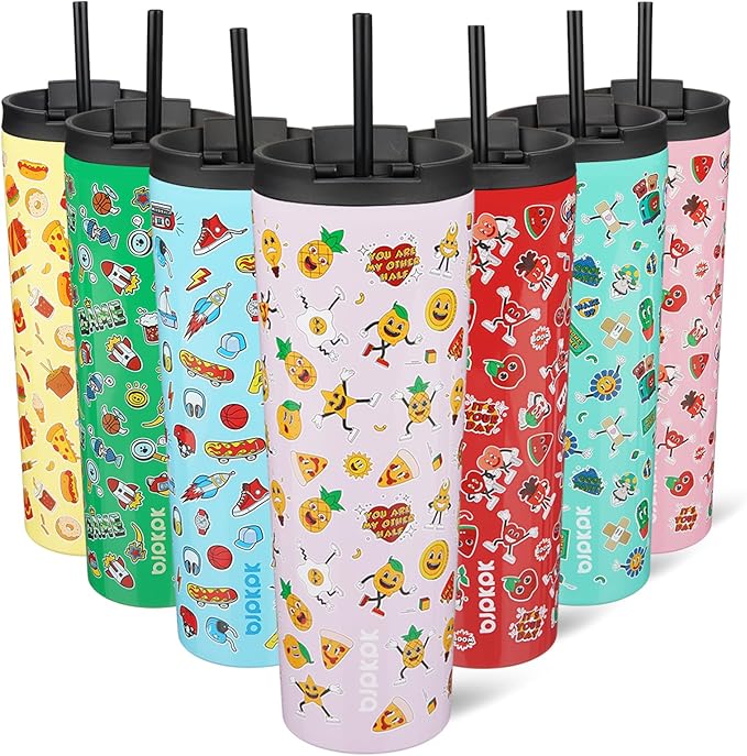 BJPKPK 30oz Tumbler With lid And Straw Stainless Steel Travel Coffee Mug Insulated Tumblers Cups,Hawaii Fruits Purple by BJPKPK
