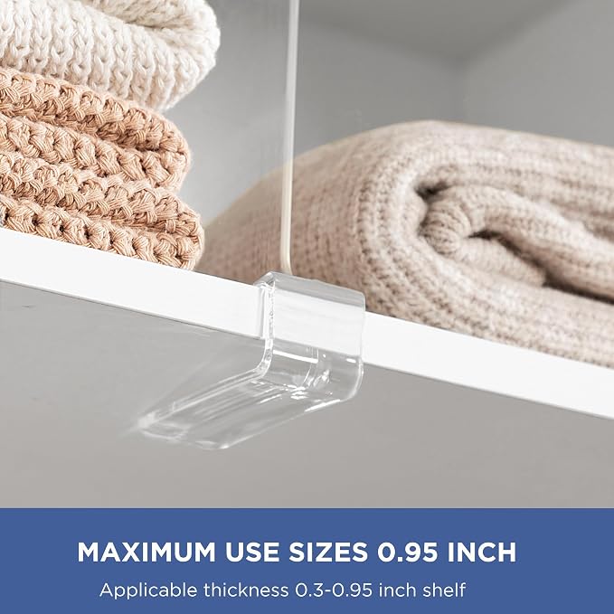 4 Pack 12 Inches Clear Shelf Dividers - Image 5