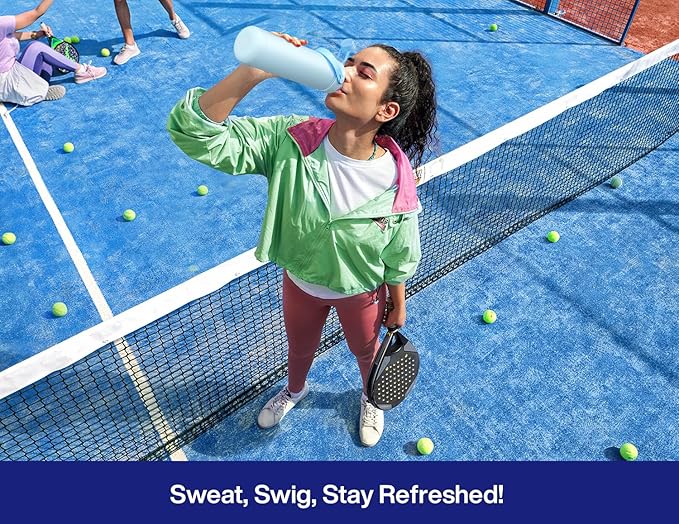 POWCAN 26 oz Insulated Water Bottle with 2-in-1 Straw and Spout Lid, Keep Cold 24H, Leak-Proof, Fits in Car Cup Holder, Stainless Steel Water Bottle for Soccer Lovers, and Sports Fans (NetBreaker USA) - Image 8
