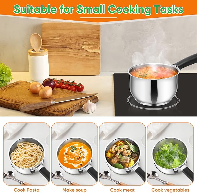 P&P CHEF 1 Quart Sauce Pan - Image 6