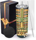 Joyclub Sublimation Tumblers Blanks 20 oz Skinny Straight Tumblers Bulk Stainless Steel Insulated Sublimation Cups with Lids and Straw, Gift Box by Joyclub
